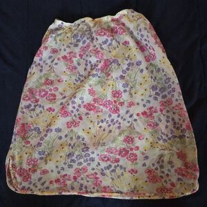 Vintage Floral Slip Skirt Size Small/medium